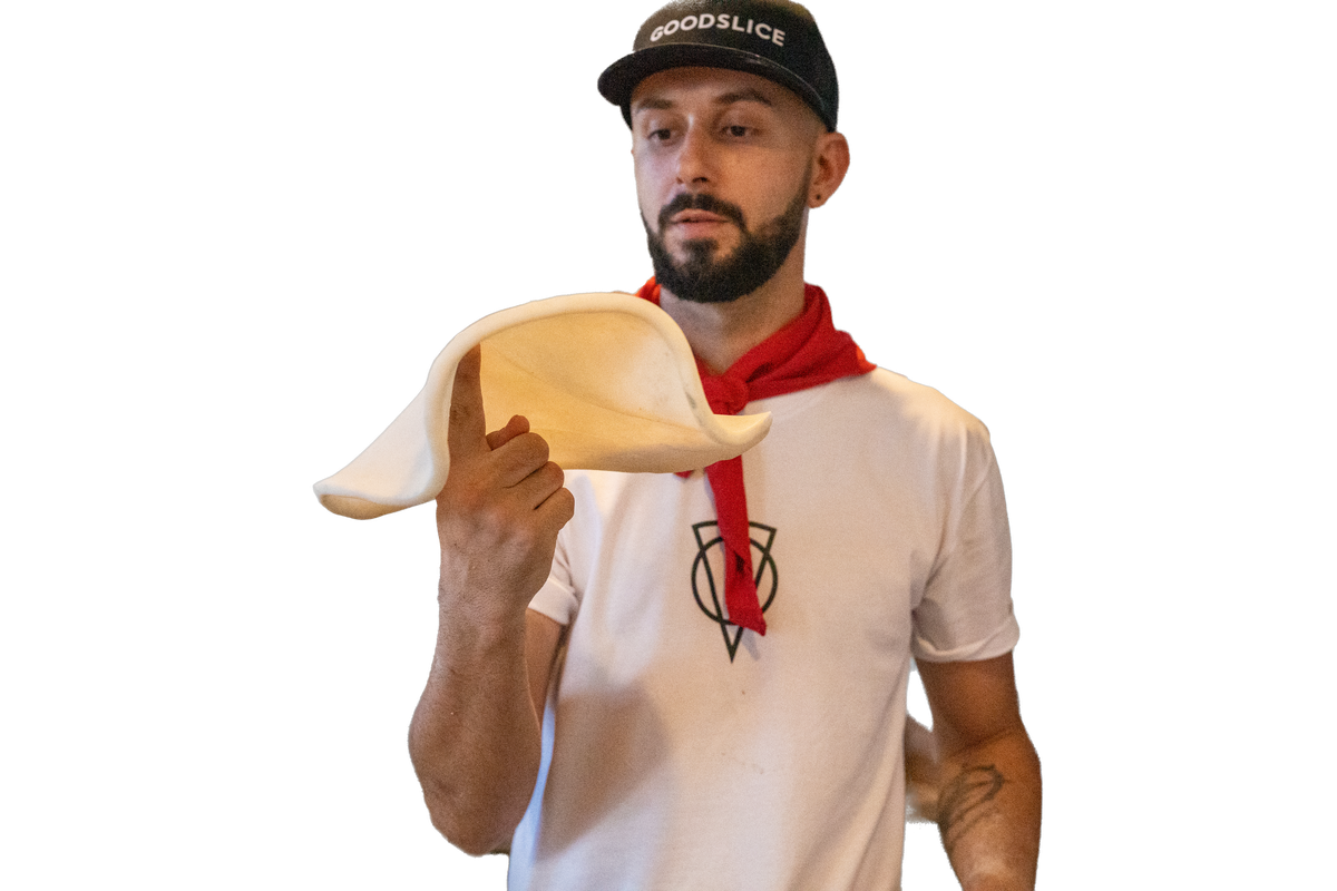 Flavio stretching dough